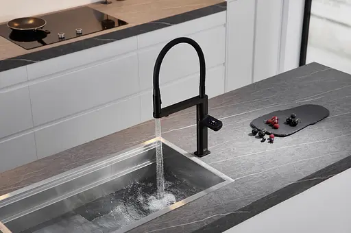 Cмеситель для кухни сенсорный на две воды черный Nett AB-43 Черный - фото 5