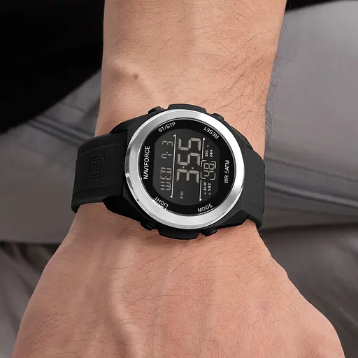 Наручний годинник чоловічий Naviforce Run Чорний (3520) - фото 7