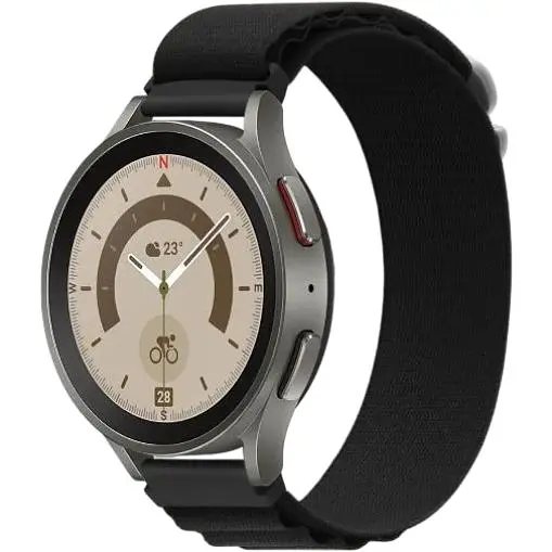 Ремінець DK CDK для Garmin Approach S42 20mm Polyester Alpine Loop (015587) (black)