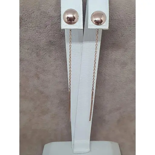 Золоті сережки-протяжки Tango. 580042 - фото 3