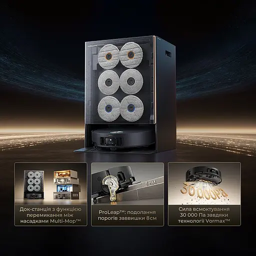 Робот-пилосос Dreame Bot MatriX 10 Ultra Black (RLX95CE-bl) [147256] - фото 13