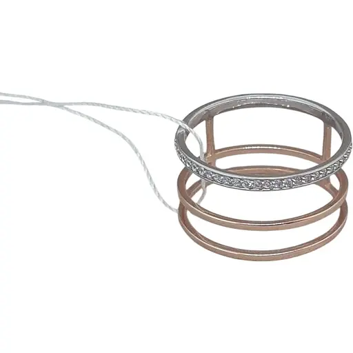 Золотое кольцо Харьковская ювелирная фабрика с фианитами. 700079 18