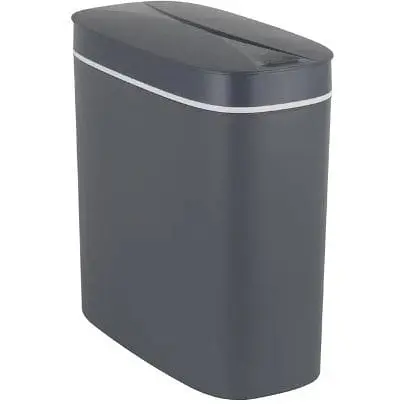 Мусорное ведро Mixxus Flat-TC0109 Graphite сенсорное овальное 9 л графит (MI7075)  - фото 1