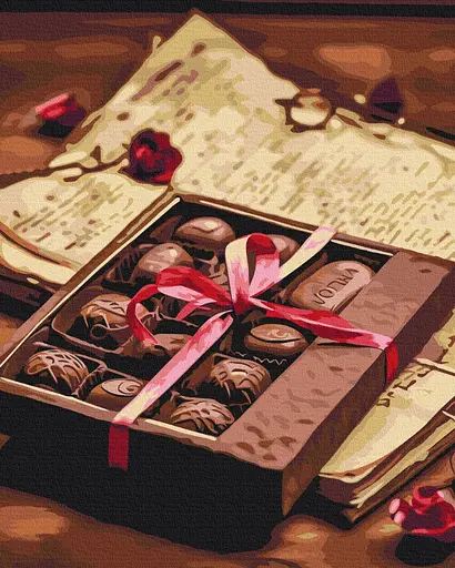 Картина за номерами на підрамнику Brushme Зізнання в коханні