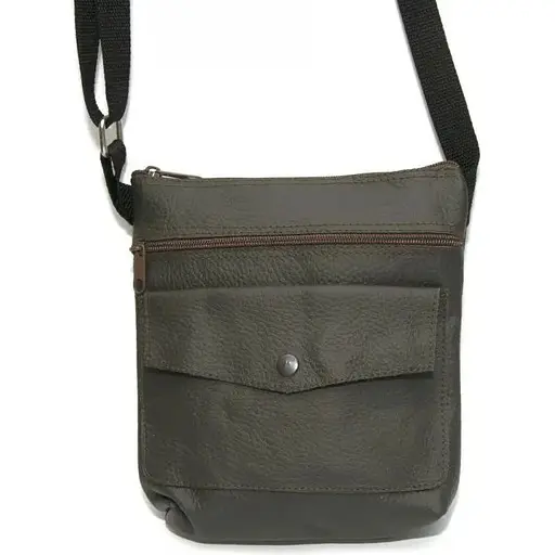 Шкіряна сумка на плече Gofin 20х22 см sum0009921 - фото 1