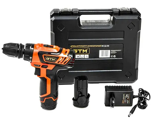 Дрель-шуруповерт аккумуляторный GTM DS12/30 - фото 4