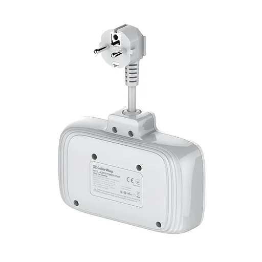 Мережевий фільтр СolorWay 2 розетки / 3USB / 1xTYPE-C White (CW-CHE24PDW) - фото 7