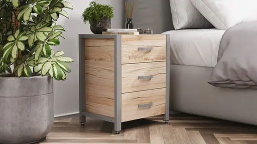 Тумба универсальная Ferrum-decor Вивьен 3 50x41x40 серый ДСП Дуб Сан-Марино 16мм (FRD-104197) - фото 6