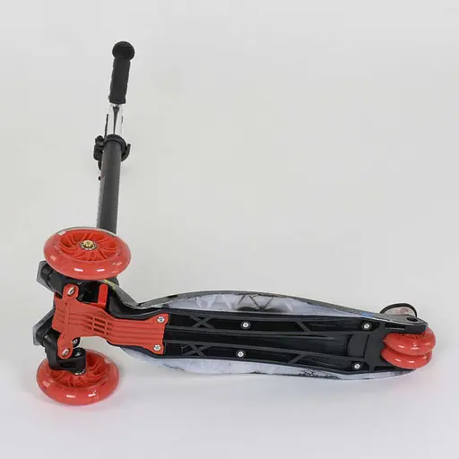 Самокат дитячий Best Scooter 59х17х26 см Чорно-червоний 000231523 - фото 3
