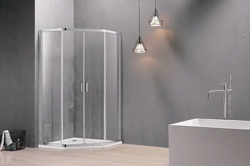 Душевая кабина Eger Iris 100x100 на низком поддоне 599-143, Хром - фото 7