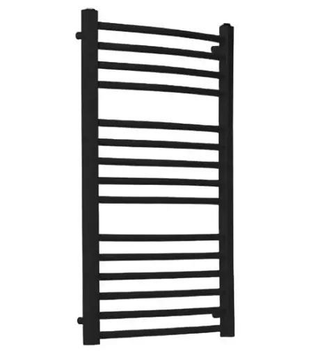 Рушникосушка водяна Heizung WG 15/55 вигнута 860х550 мм 428 Вт Чорний 30412 - фото 1
