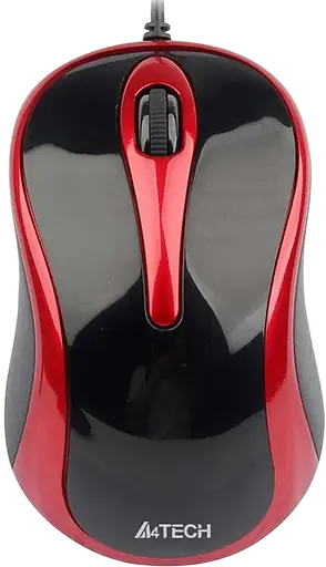 Миша A4Tech N-350-2 Red/Black - фото 1