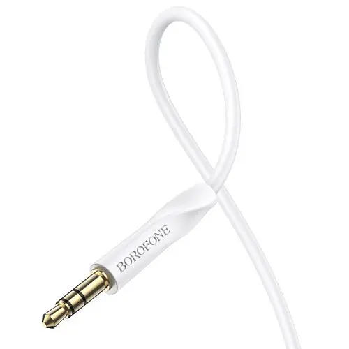 Аудіокабель Borofone BL16 Clear sound 3.5 мм/1 м білий - фото 5