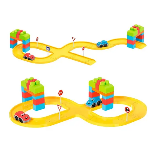 Детский конструктор Автотрек ТехноК 8324TXK 100 деталей - фото 2