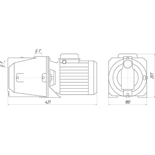 Поверхностный насос Saer M-70 PL - фото 5
