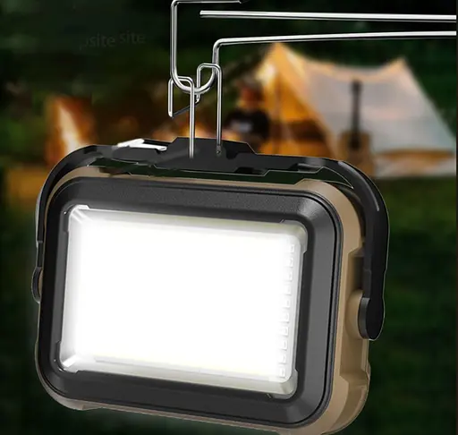 Кемпинговый фонарь TZD-01 PRO COB White+Yellow+Red+Blue Power Bank Желтый - фото 3