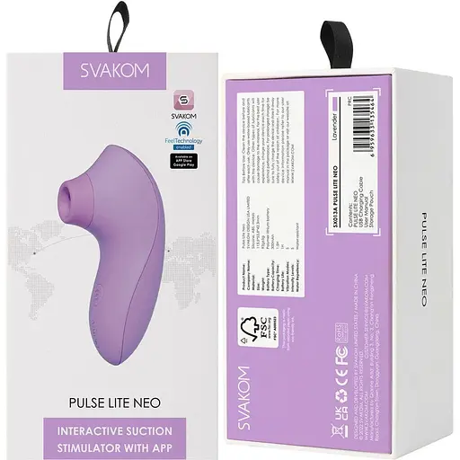 Вакуумный стимулятор Svakom Pulse Lite Neo Фиолетовый - фото 6