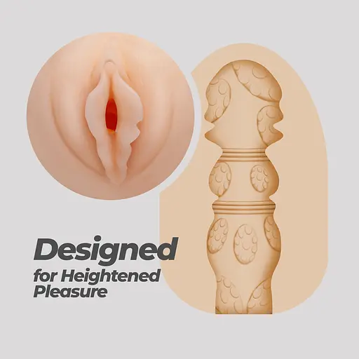 Мастурбатор яйце Crushious Ezy Egg The Lover (тілесний) - фото 9