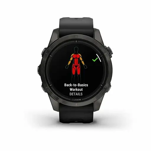 Смарт-годинник Garmin Epix Pro Gen 2 Sapphire 42mm Carbon G. DLC Ti. with Black Band (010-02802-14/15) - фото 10