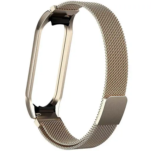 Ремешок Milanese Loop Design для Xiaomi Mi Band 7 Vintage gold