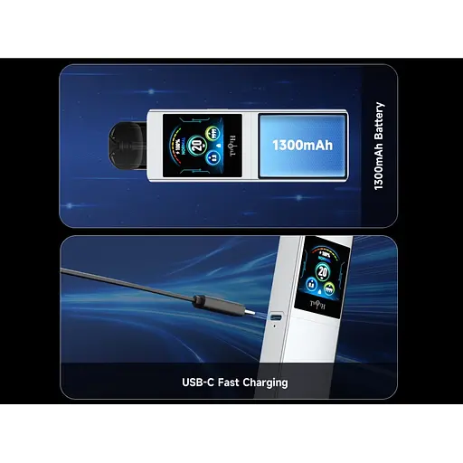 Под-система Kumiho THOTH Q Pro Pod 1300mAh 2ml електронна сигарета Kit Silver (19035) - фото 5