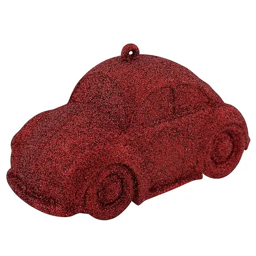 Елочная игрушка MIS LT Машинка 11,5х6,5х6 см красный - фото 1