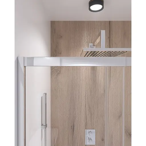 Душевые двери в нишу Qtap Taurus CRM201-11.C6, прозрачный, хром - фото 3