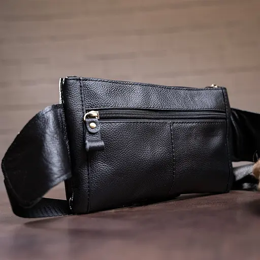 Чоловіча шкіряна сумка-бананка Vintage 23,5х14х2 см sum0012912 - фото 4