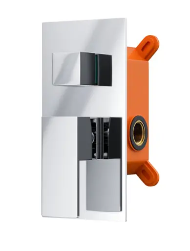 Душова система прихованого монтажу Corsan Adour хром + BOX Z01MCH, Хром - фото 4