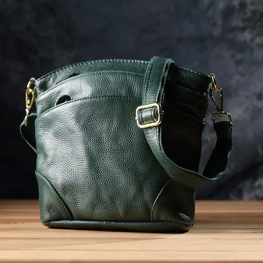 Сумка женская Vintage из натуральной кожи 25х21х7 см sum0027538 - фото 6