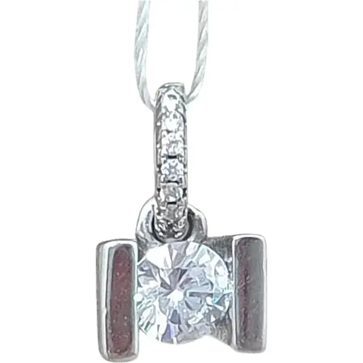 Серебряная подвеска Аметист с фианитами 1334716