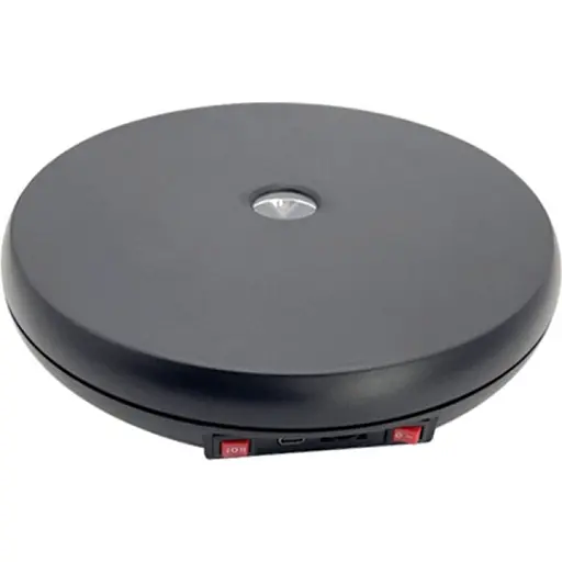 Поворотний стіл з підсвічуванням Puluz DCA2156B 25см Black [88751]