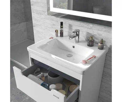 Тумба підлогова Sanwerk Грета 60 Білий з умивальником Space Line (MV0000883) Білий - фото 2