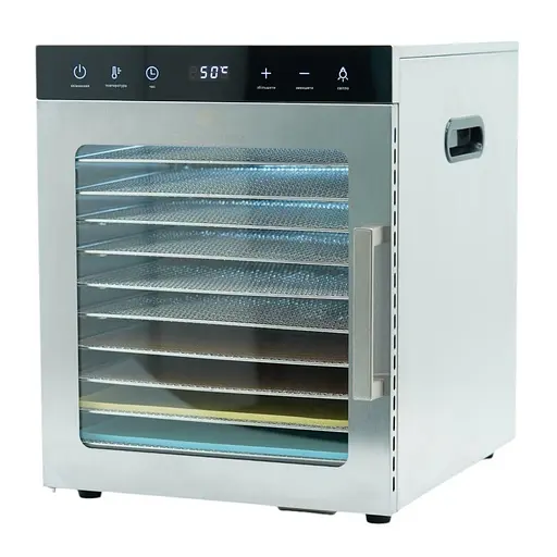 Дегідратор побутовий Tekhniko DH-10H-SS нержавіюча сталь (10 лотків 30*28 см) - фото 1