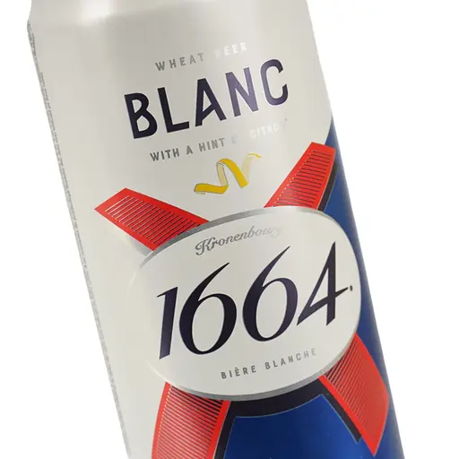 Пиво Kronenbourg 1664 Blanc with a hint of citrus світле 4.8% з/б 0.33 л (744358) - фото 5