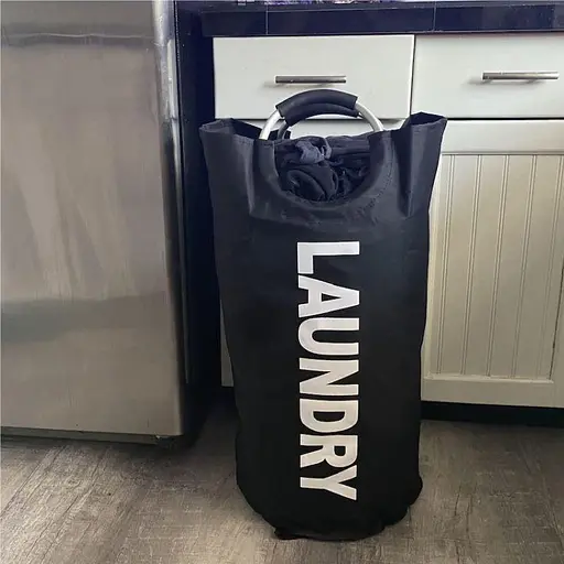 Корзина Lovely Svi органайзер для белья, вещей, игрушек - 38 x 72 см (82 л)- Черная (963210) - фото 4