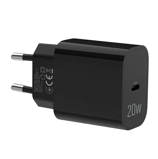 Зарядний пристрій мережевий MAKE 20W Type-C PD3.0 Black - фото 6