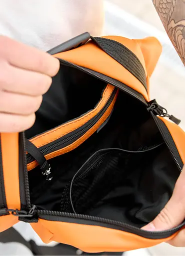 Сумка через плечо бананка Sambag Flex оранжевая 30×17×10 см (85351029m) - фото 5