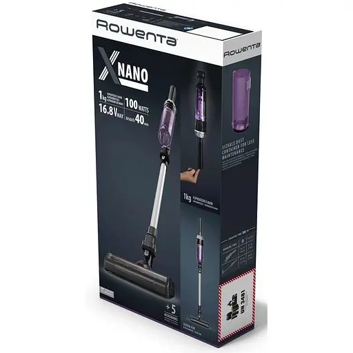 Пилосос Rowenta безпровідний X-Nano Essential 100 Вт фіолетово-чорний (RH1129WO) - фото 11