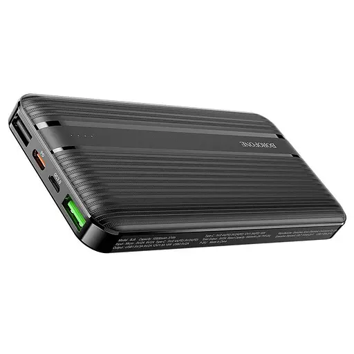 Зовнішній акумулятор BOROFONE BJ9 10000 mAh power bank чорний - фото 2