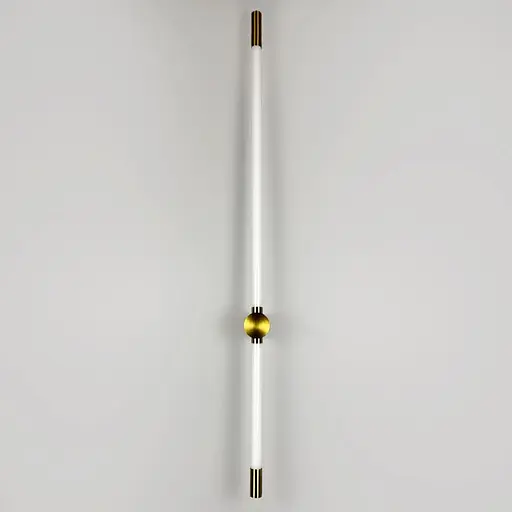 Лінійний настінний латунний світильник Line F Pipeline 100 см Арт. WB4/1000 AB - фото 3