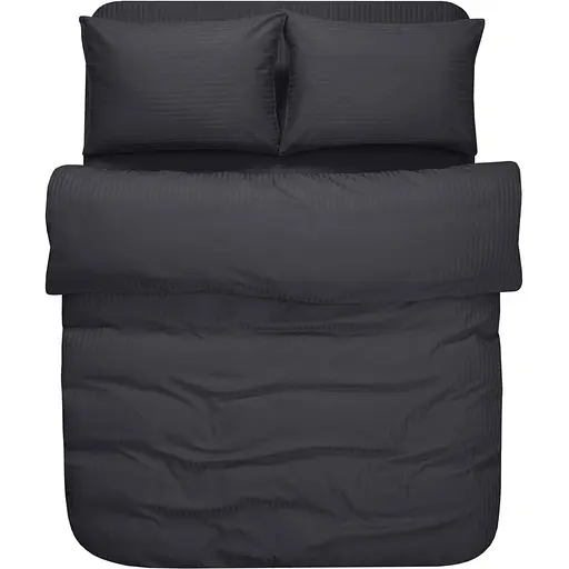 Комплект постельного белья Lotus Home Brista сатин 210ТС 160х200 см антрацит (svt-2000022343541)