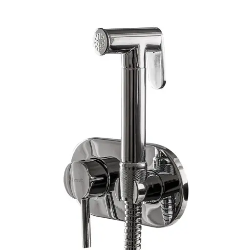 Змішувач вбудований з гігієнічним душем Globus Lux Niagara GLN-2-106 Chrome 30412 - фото 7