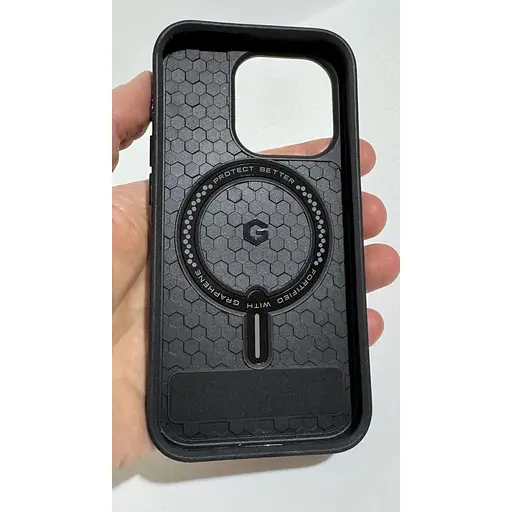 Протиударний чохол із підставкою Gear4 Zagg Denali MagSafe для iPhone 15 Pro (6.1") Black 702312718 - фото 10
