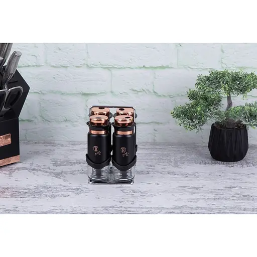 Набір для спецій Berlinger Haus Black Rose Collection на підставці 4 шт. (BH 1999) - фото 2
