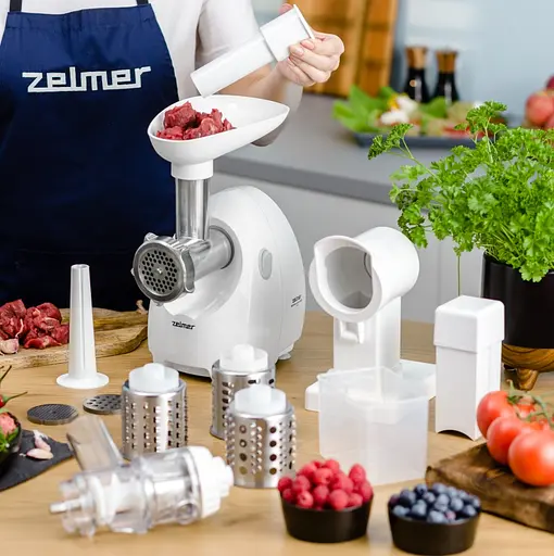 М`ясорубка ZELMER ZMM4050B шинковка, томатопрес - фото 6