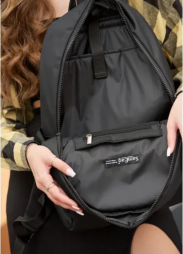 Рюкзак унисекс Sambag Zard LRT черный тканевый 46 х 28 х 13 см (25088065) - фото 8