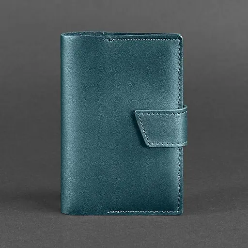 Кожаная обложка для паспорта 4.0 зеленая - фото 6