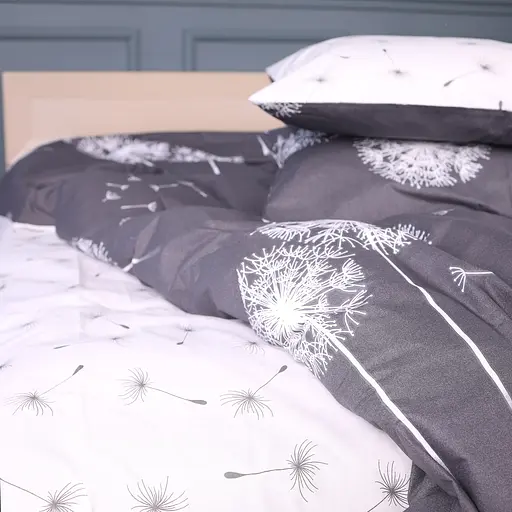 Простирадло MirSon Silver Dandelion бязь білий 200 x 220 см (2200013010197) - фото 1