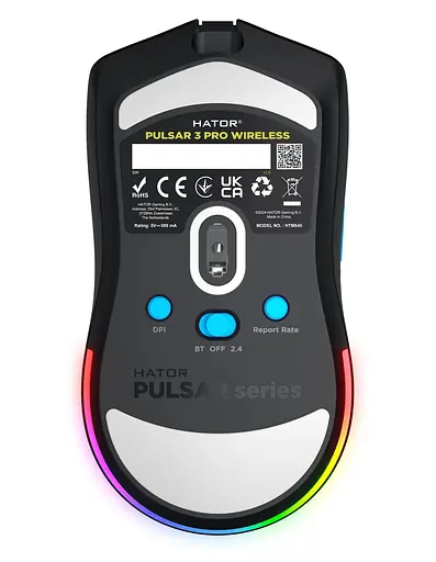 Миша HATOR Pulsar 3 PRO Wireless Black (HTM640) - фото 7